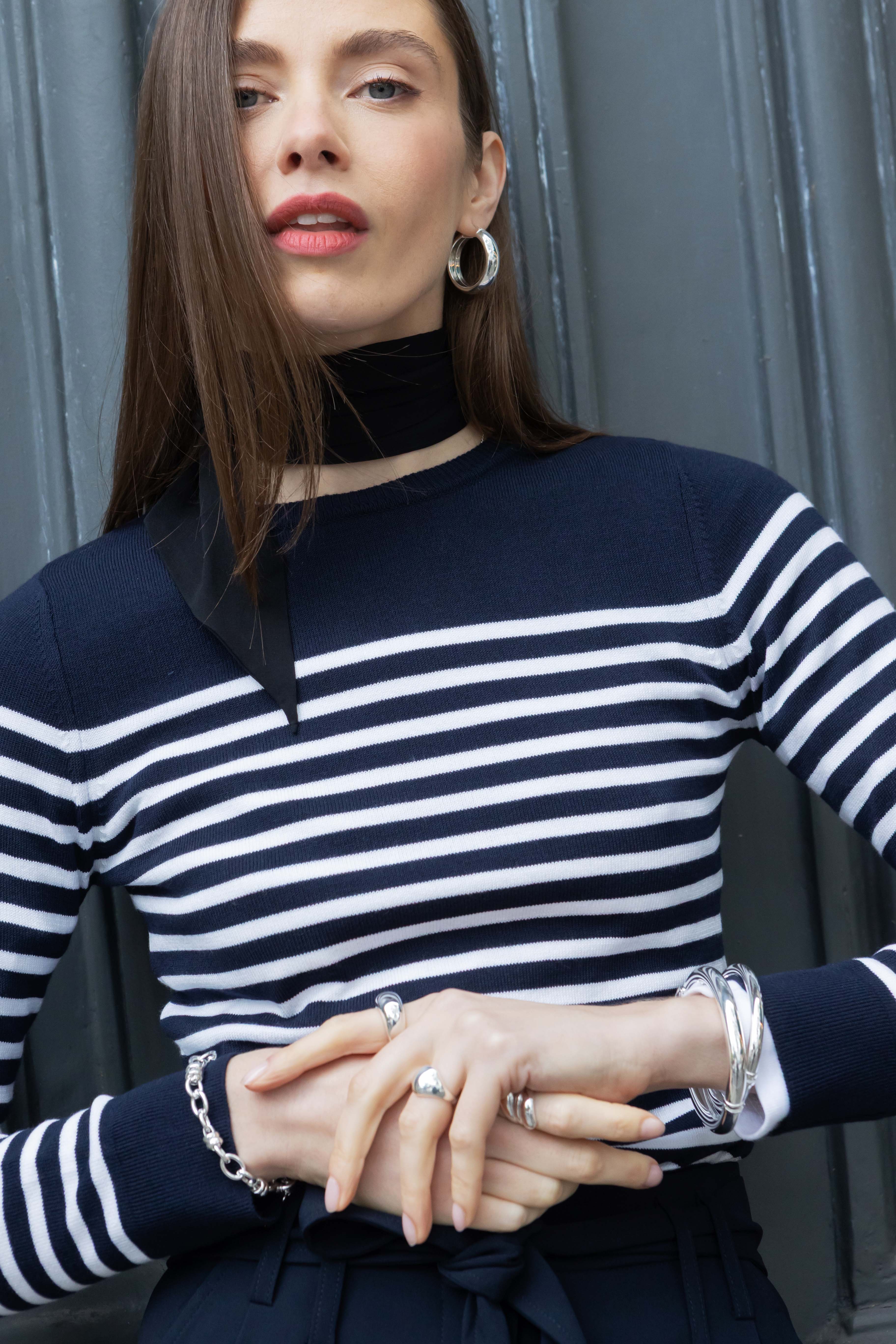 Pullover Léonie Gestreift