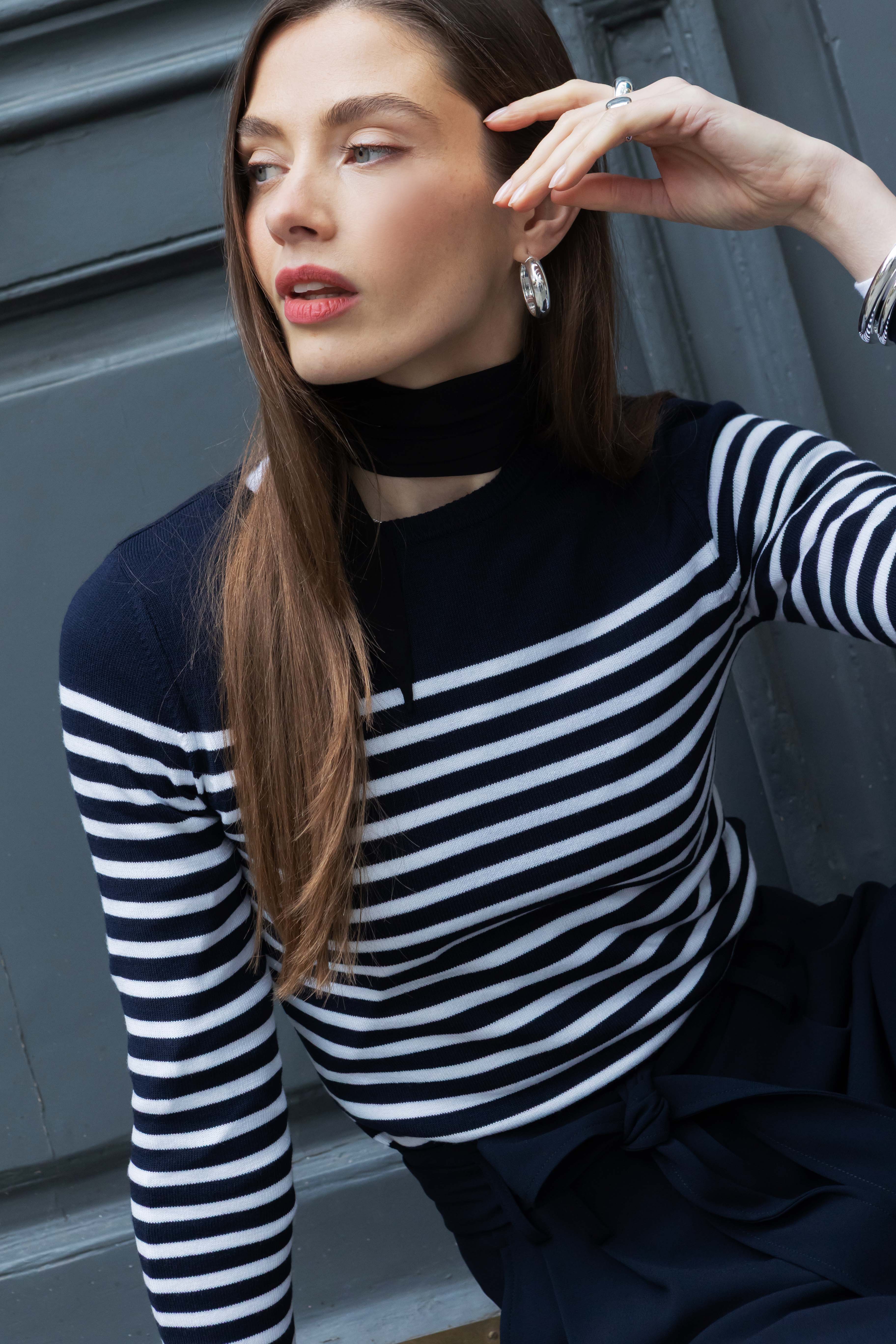 Pullover Léonie Gestreift