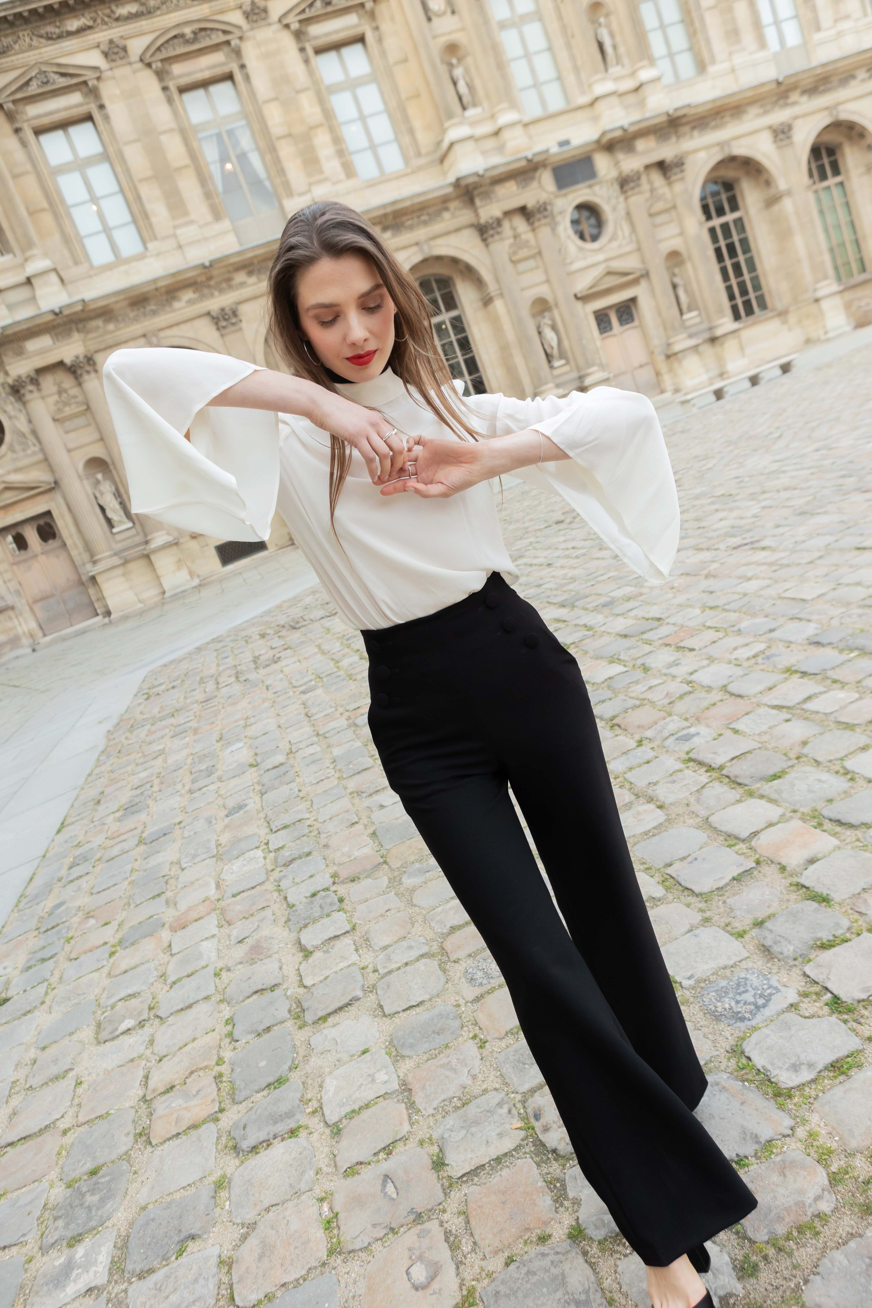 Blouse Victoria noir