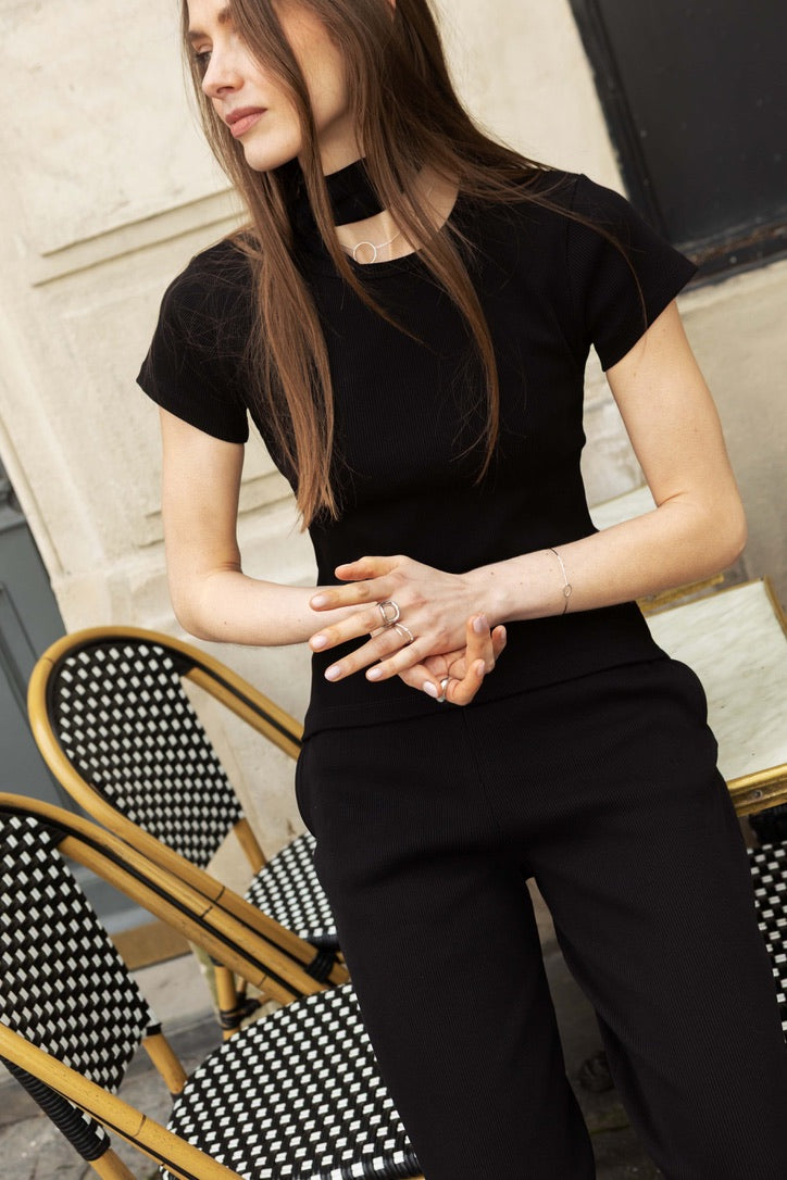 Trousers Albane ribbed