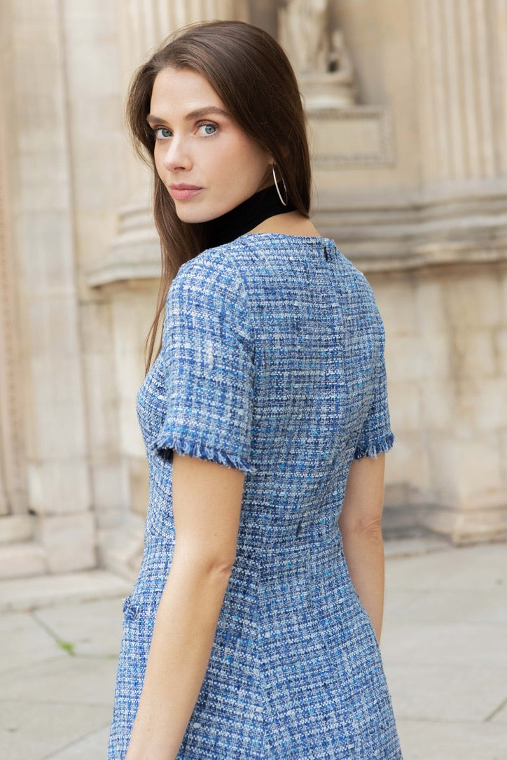 Kleid Pastel Tweed