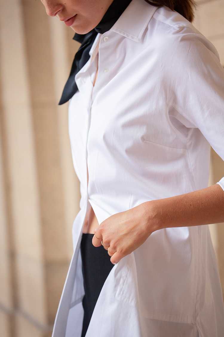 Blouse Marie long white