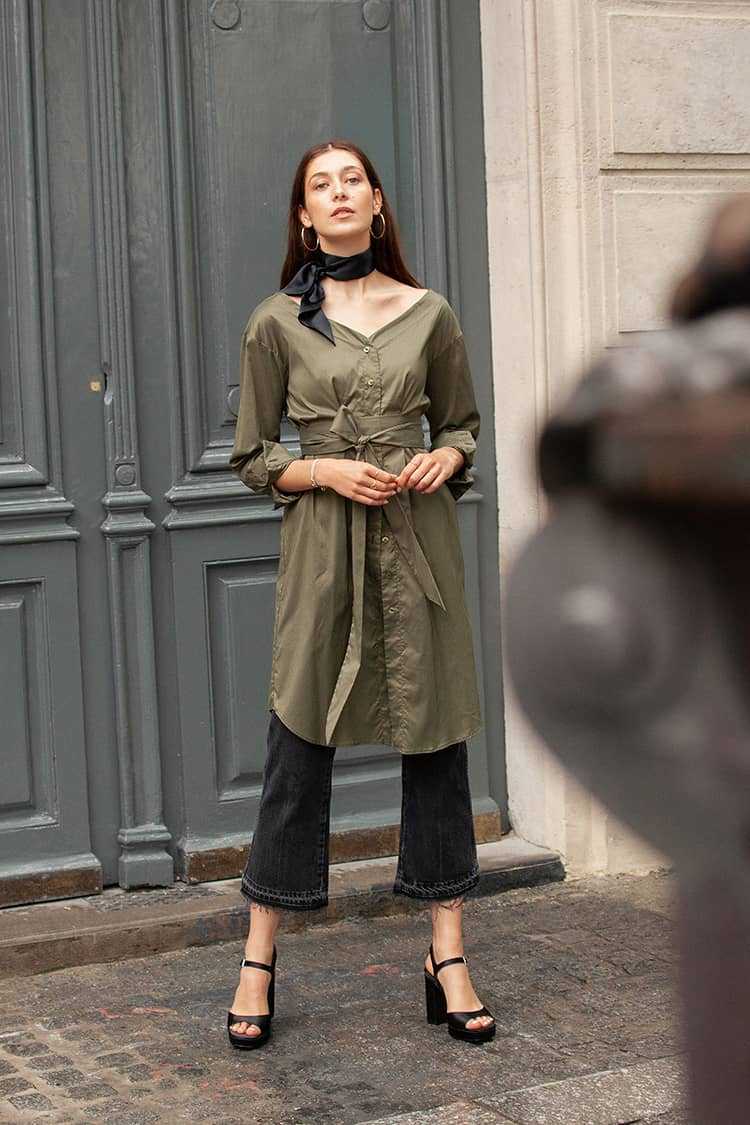 Dress Capucine kaki