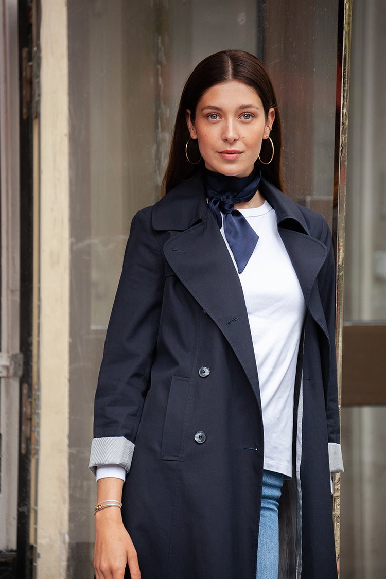 Trenchcoat Ondine navy blue