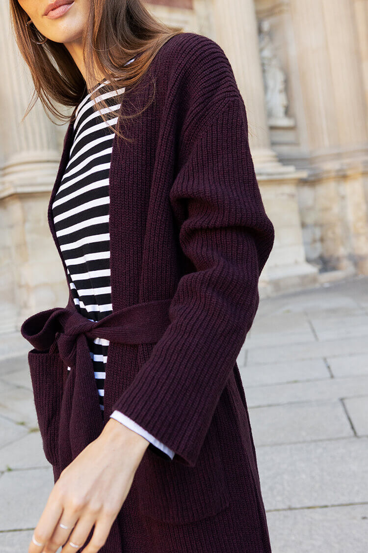 Cardigan bordeaux on sale