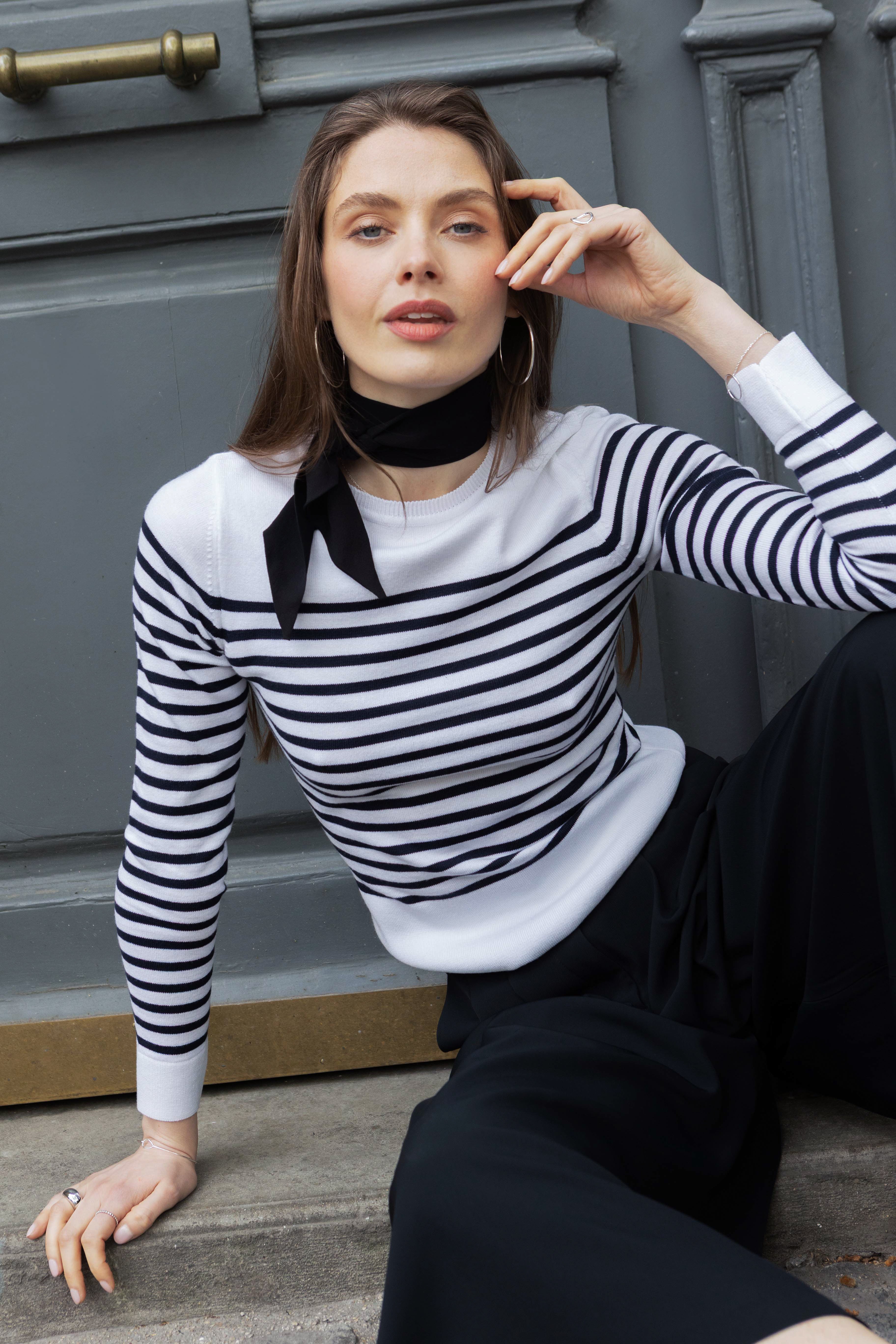 Pullover Léonie Gestreift