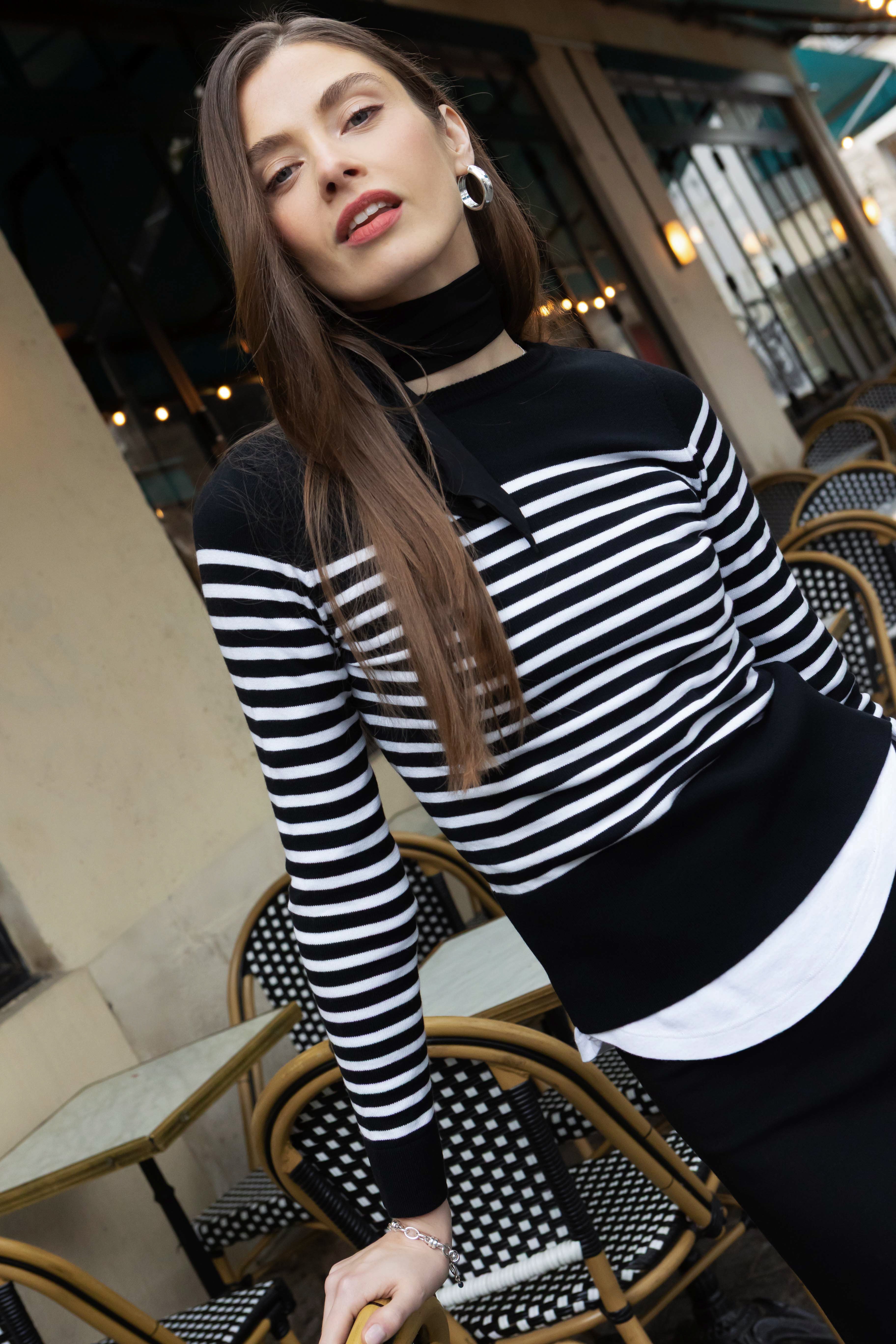 Pullover Léonie Gestreift