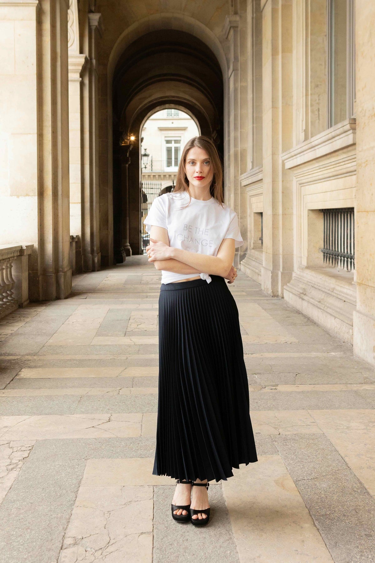 Pleated Skirt Vinca