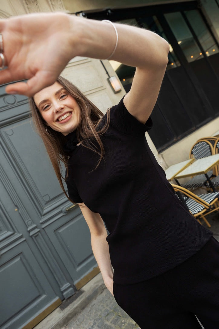 T-Shirt Stella gerippt