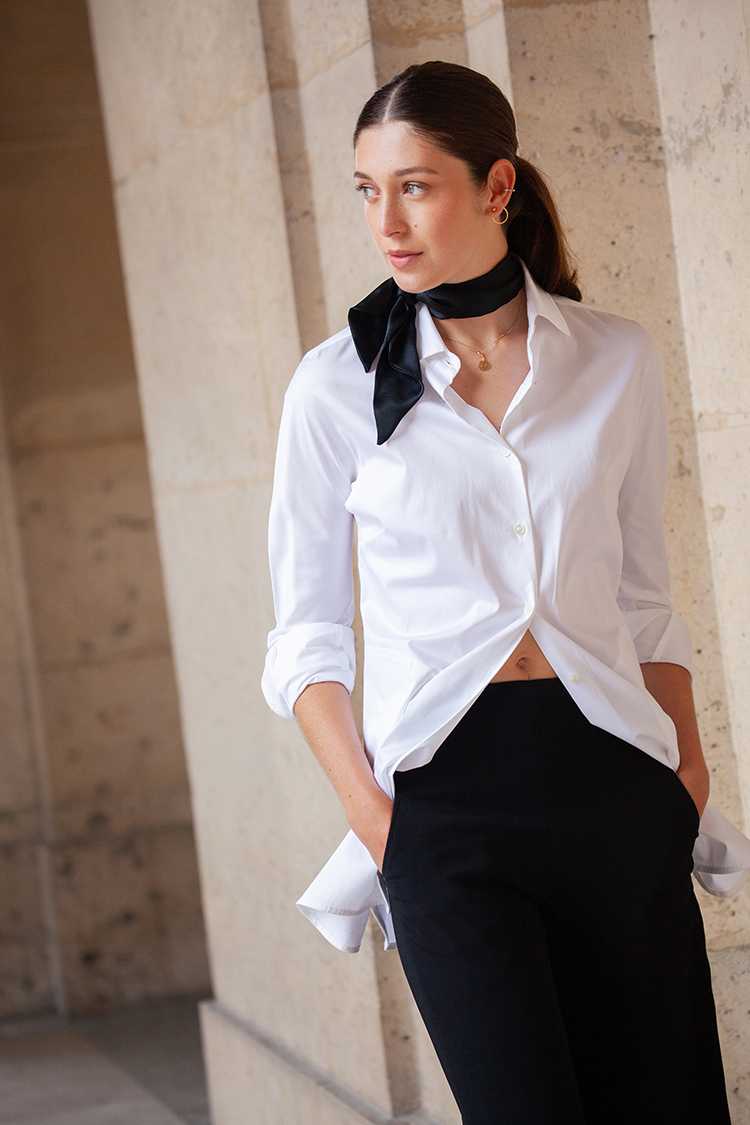 Blouse Marie longue blanche
