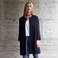 Manteau léo bleu