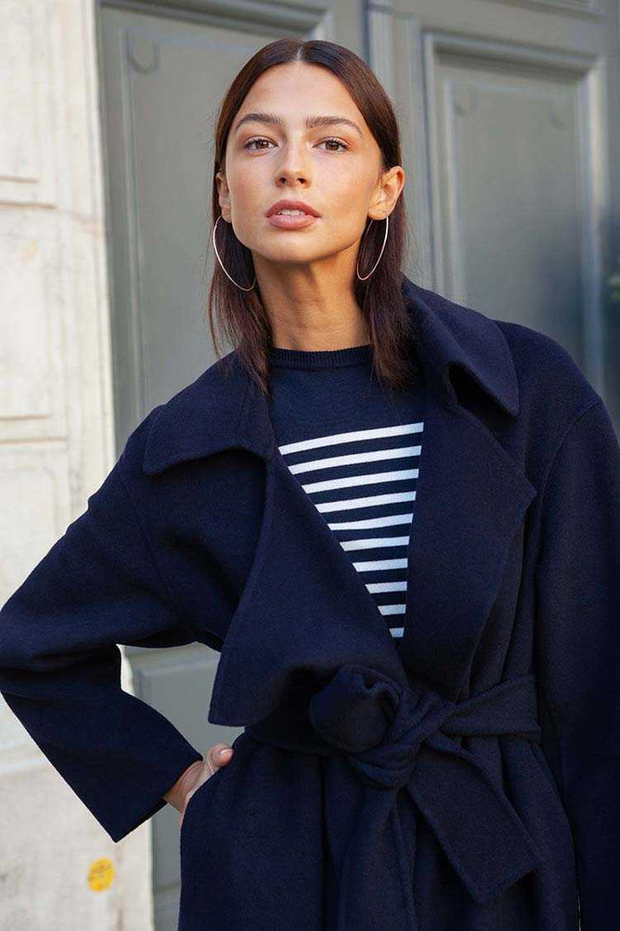 Manteau Eline bleu marine