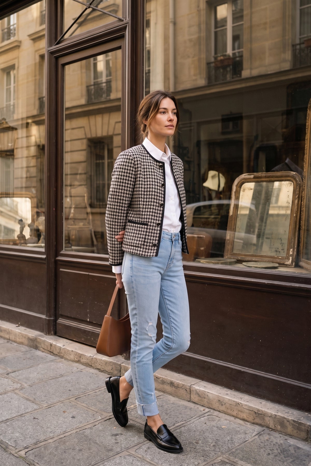 Jean Ambre bleu clair