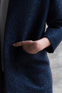 Manteau léo bleu