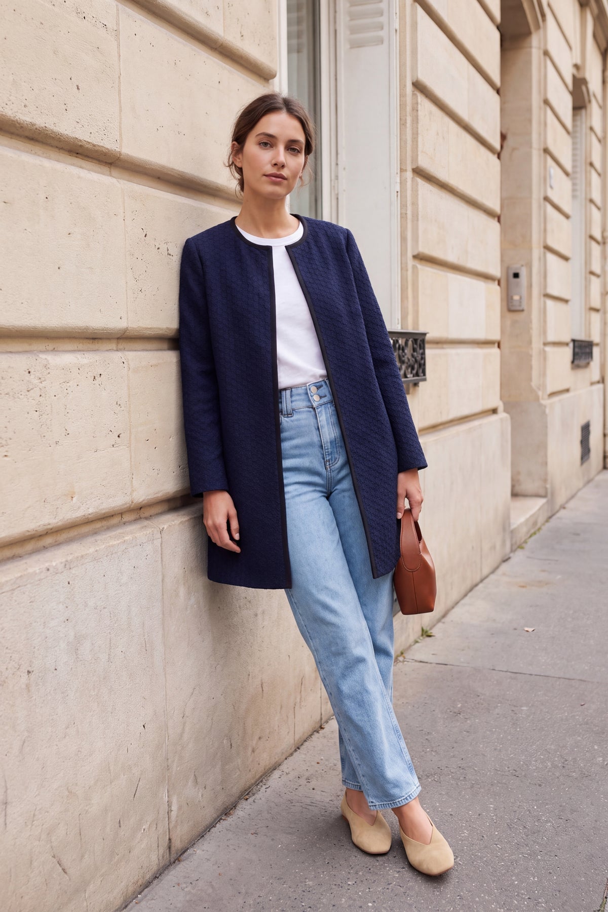 Manteau léo bleu