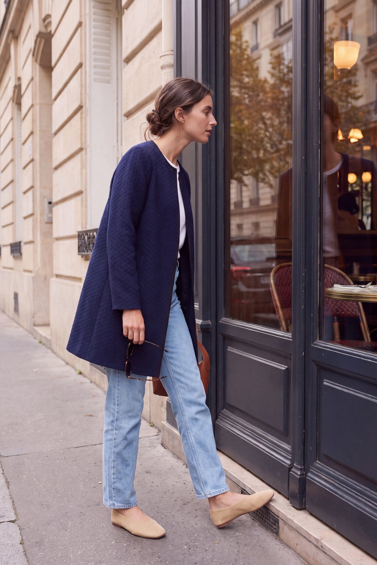 Manteau léo bleu