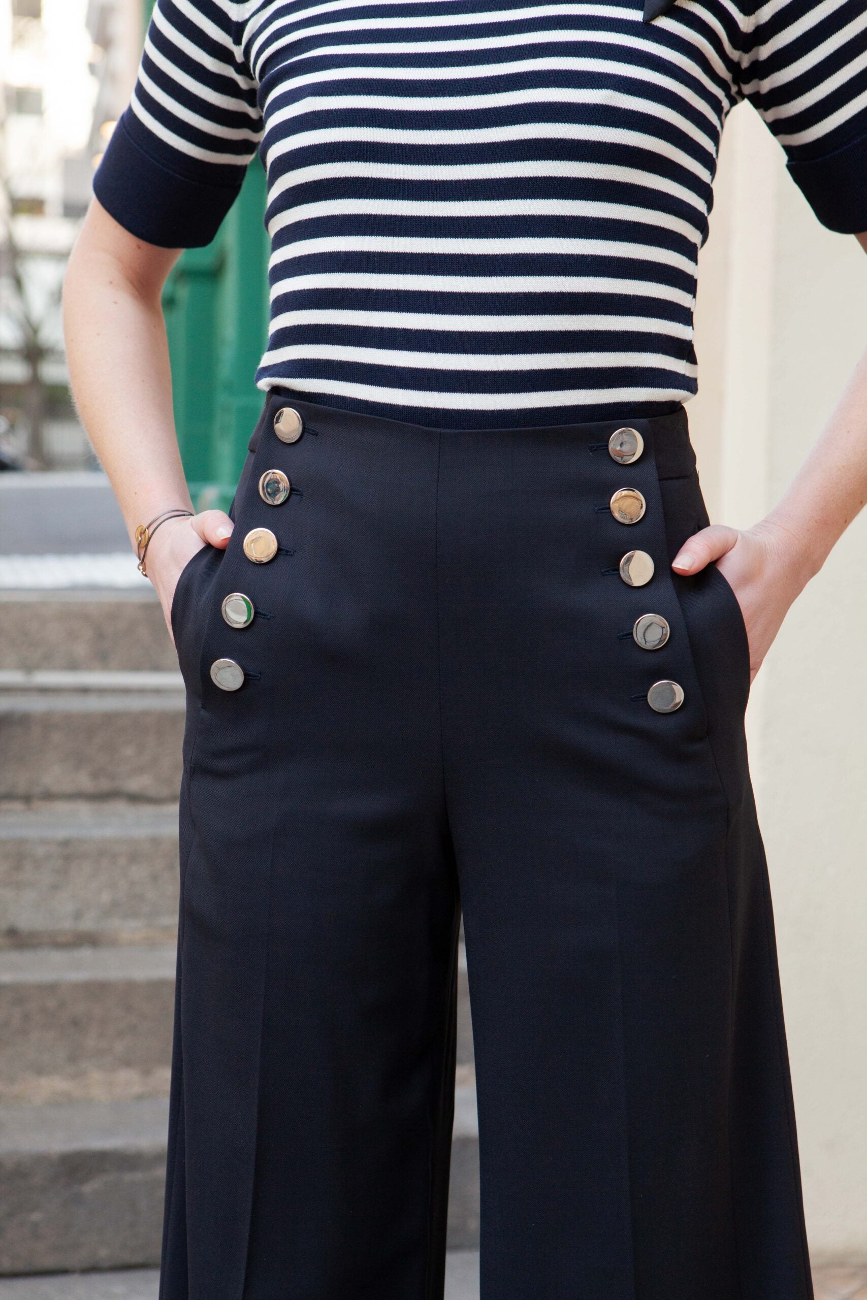 Trouser Marin navy blue