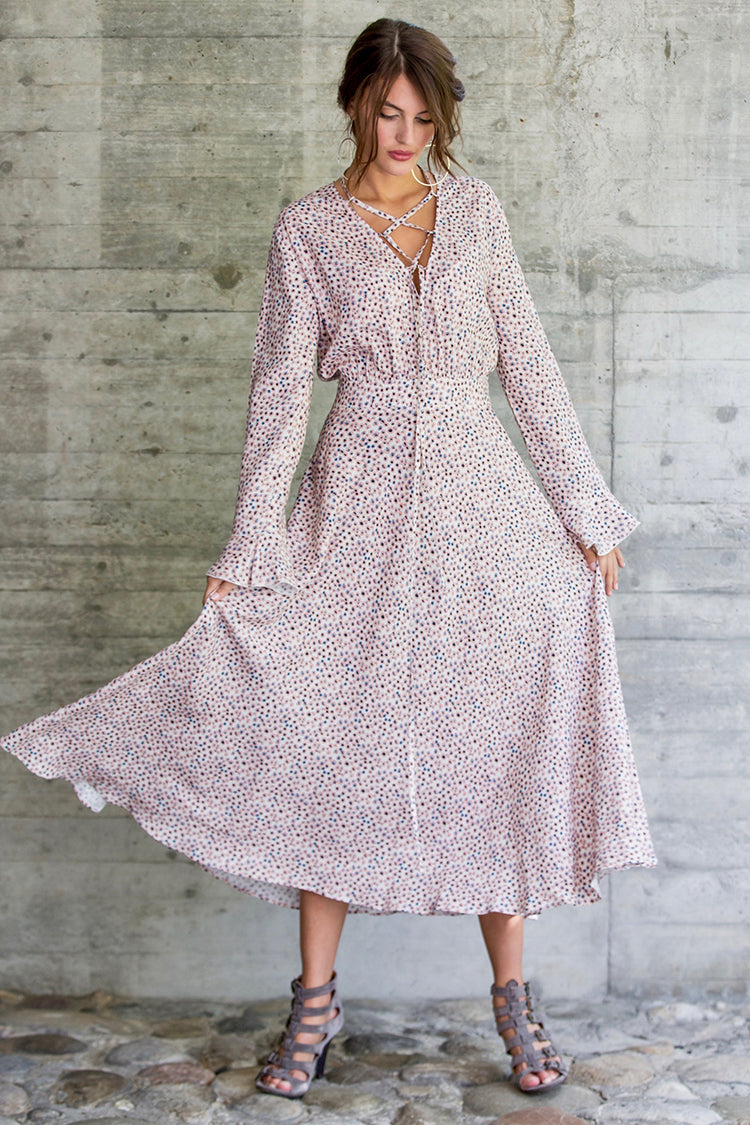 Dress Thaïs leo rose