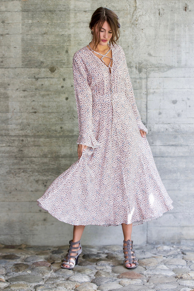 Dress Thaïs leo rose