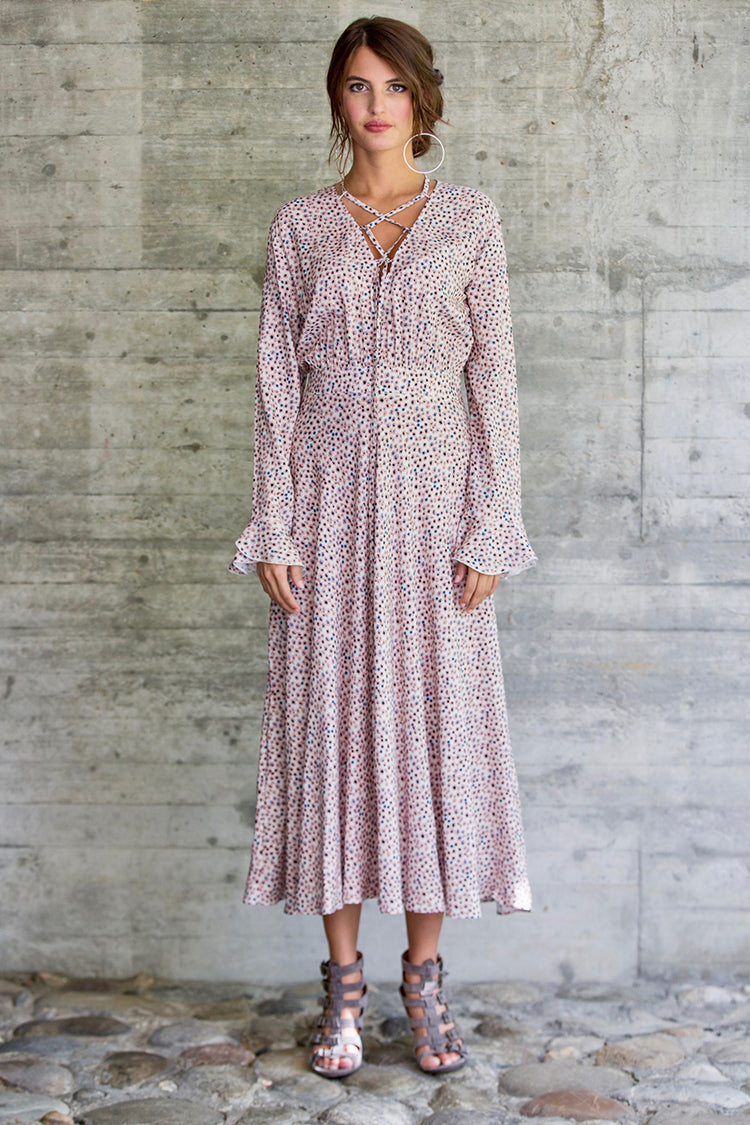 Dress Thaïs leo rose