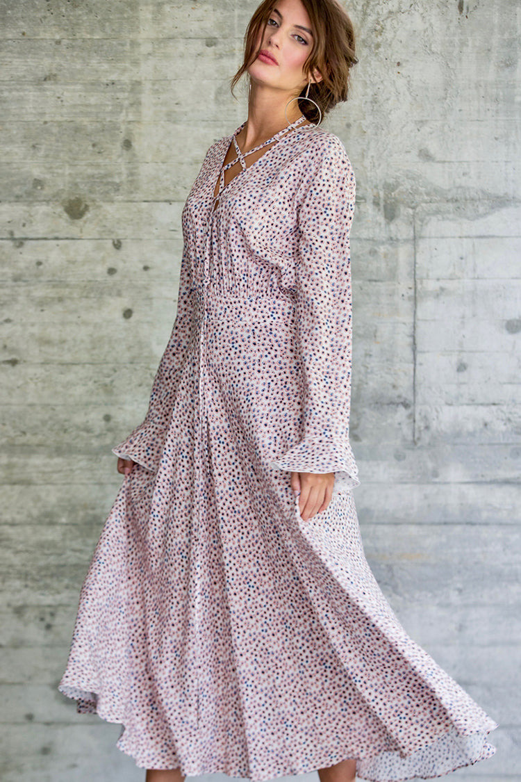 Dress Thaïs leo rose