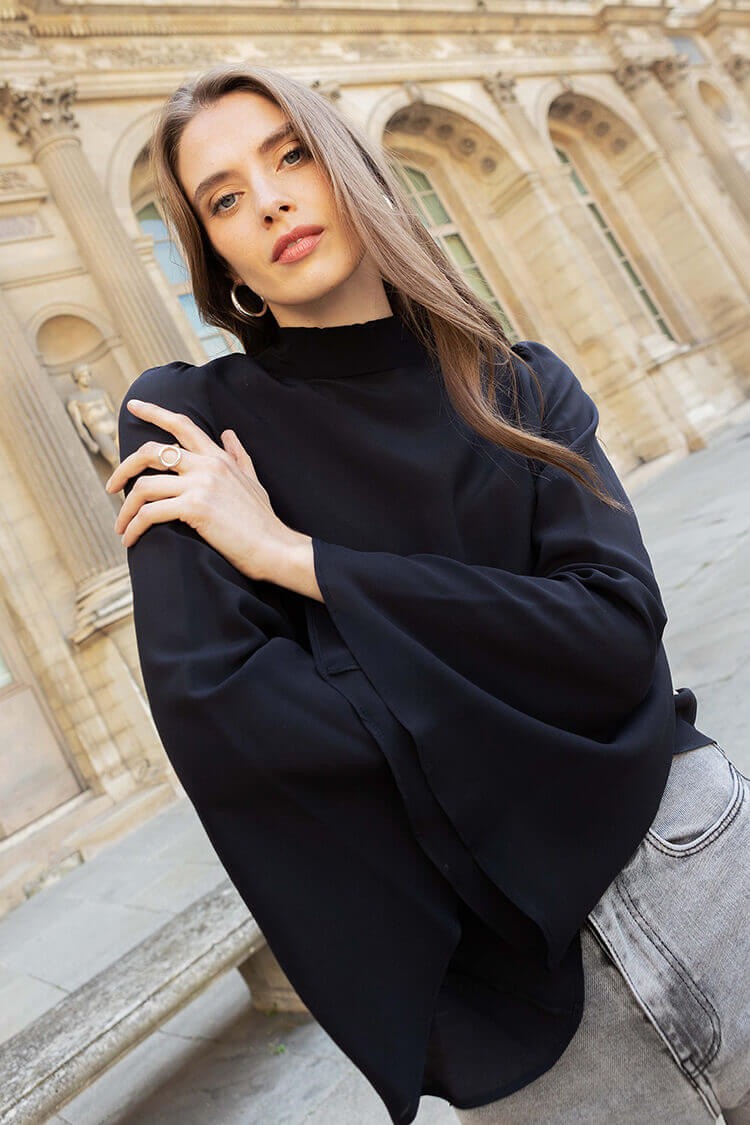 Blouse Victoria noir
