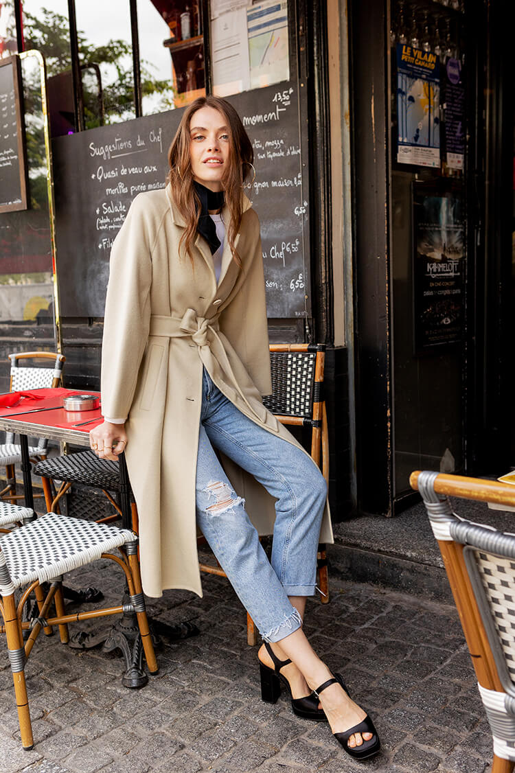 Manteau Alba camel