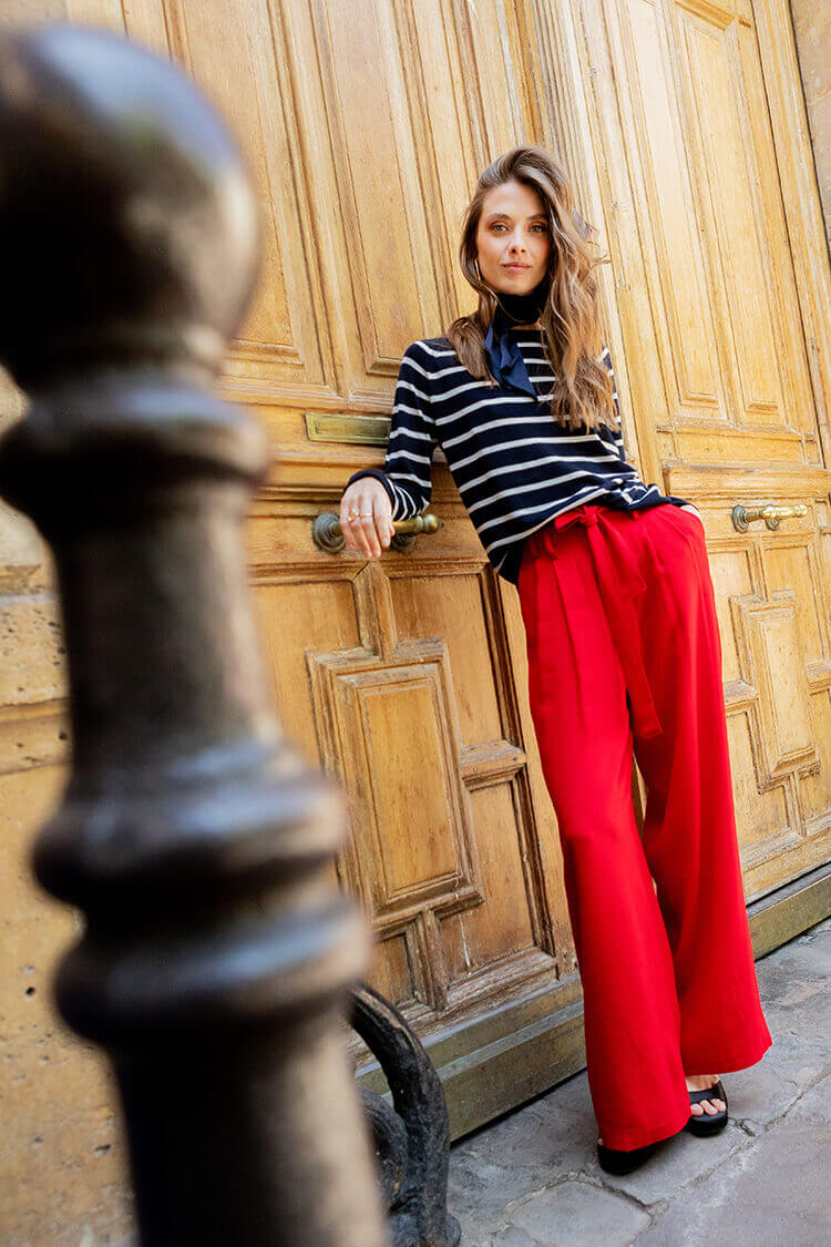 Pantalon Andrea rouge